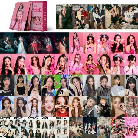 Фотокарточки K-POP (G)I-DLE I FEEL Lomo card Джи айдл К-ПОП карты карточки 55 шт