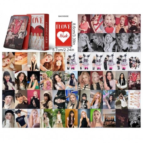 Фотокарточки K-POP (G)I-DLE I LOVE Nxde Red Lomo card Джи айдл К-ПОП карты карточки 55 шт