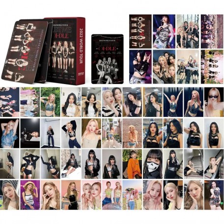 Фотокарточки K-POP (G)I-DLE JUST ME 2022 WORLD TOUR Lomo card Джи айдл К-ПОП карты карточки 55 шт