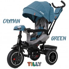 Велосипед трехколесный с родительской ручкой, с пультом и усиленной рамой TILLY CAYMAN T-381/7 Велосипед трехколесный с родительской ручкой, с пультом и усиленной рамой TILLY CAYMAN T-381/7