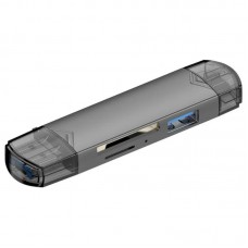 Card reader Multifunction 6 v 1 Micro USB OTG/USB 2.0/Type-C to TF/SD/USB