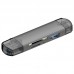 Кардридер Multifunction 6 в 1 Micro USB OTG/USB 2.0/Type-C to TF/SD/USB