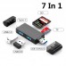 Кардридер Multifunction 7 в 1 Type C/USB2.0/USB3.0/Micro USB/TF/SD/USB-флеш ELOUGH