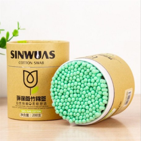 Бамбуковые ватные палочки Sinwuas 200 шт