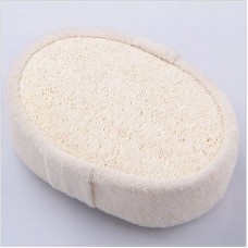 Body washcloth with luffa 14.5 x 10 cm