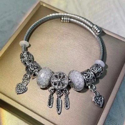 Браслет из нержавеющей стали Charm Bracelet & Bangle KK3641-1