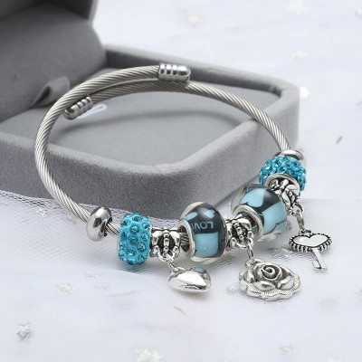 Браслет из нержавеющей стали Charm Bracelet & Bangle KK3641-4