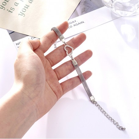 Браслет из нержавеющей стали Heart KK3556 18 см