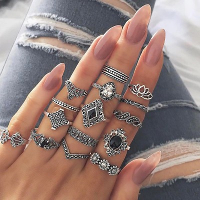 Набор колец из нержавеющей стали Bohemian Style A