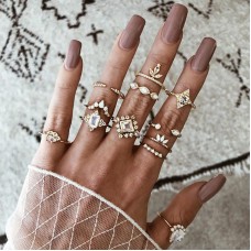 Набор колец из нержавеющей стали Bohemian Vintage 31