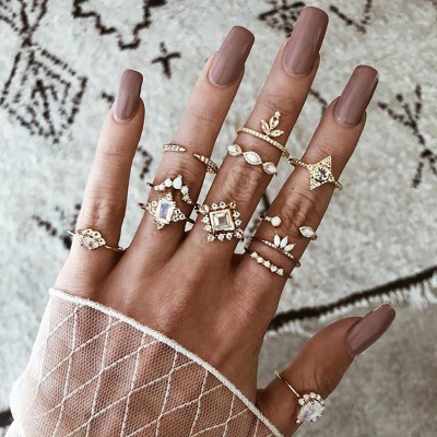 Набор колец из нержавеющей стали Bohemian Vintage 31