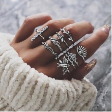 Набор колец из нержавеющей стали Bohemian Vintage 32