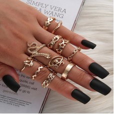 Набор колец из нержавеющей стали Bohemian Vintage 39