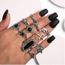 Набор колец из нержавеющей стали Bohemian Vintage 46