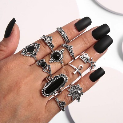 Набор колец из нержавеющей стали Bohemian Vintage 46