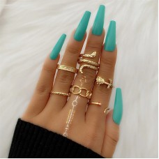 Набор колец из нержавеющей стали Boho KME0860-01 Набор колец из нержавеющей стали Boho KME0860-01
