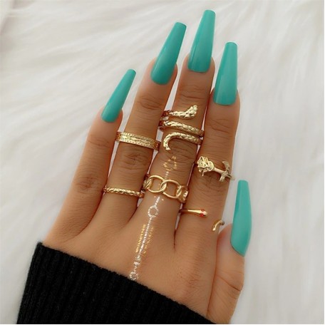 Набор колец из нержавеющей стали Boho KME0860-01