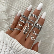 Набор колец из нержавеющей стали Boho S18 Набор колец из нержавеющей стали Boho S18