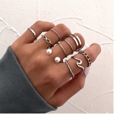 Stainless steel ring set Lats 51184-99397 Stainless steel ring set Lats 51184-99397