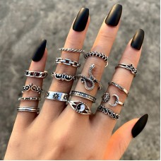 Набор колец из нержавеющей стали Punk Gothic 54168 Набор колец из нержавеющей стали Punk Gothic 54168