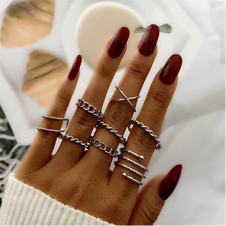 Набор колец из нержавеющей стали Rings Party FN0180746-2 (ZL0000746-2)
