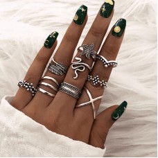 Stainless steel ring set Vintage DY52919 Stainless steel ring set Vintage DY52919