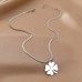 Колье одинарное из медицинской стали Clover Silver