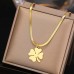 Колье одинарное из медицинской стали Clover Gold