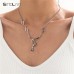 Колье одинарное из медицинской стали Green Snake