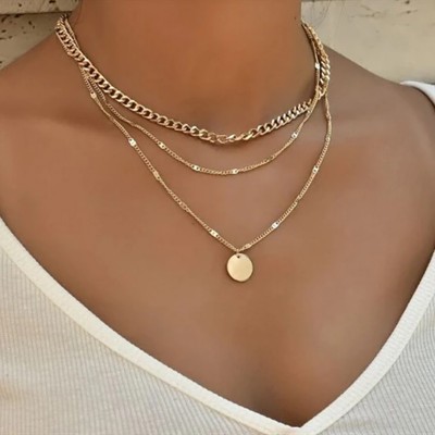 Колье тройное из медицинской стали ZOVOLI Coin ZO0061034