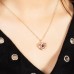 Кулон с проекцией на 100 языках «Я люблю тебя» Rose Gold-01