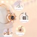 Кулон с проекцией на 100 языках «Я люблю тебя» Rose Gold-01