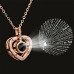 Кулон с проекцией на 100 языках «Я люблю тебя» Rose Gold-01 Кулон с проекцией на 100 языках «Я люблю тебя» Rose Gold-01