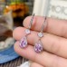 Бижутерия серьги из медицинской стали Cubic E2171 Silver