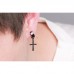 Бижутерия серьги-клипсы-каффы из медицинской стали Cross EH041-02 Black