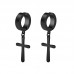Бижутерия серьги-клипсы-каффы из медицинской стали Cross EH041-02 Black Бижутерия серьги-клипсы-каффы из медицинской стали Cross EH041-02 Black