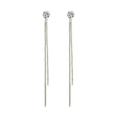Бижутерия серьги-клипсы-каффы из медицинской стали Delysia King 3903 Silver