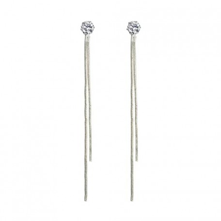 Бижутерия серьги-клипсы-каффы из медицинской стали Delysia King 3903 Silver