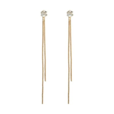 Бижутерия серьги-клипсы-каффы из медицинской стали Delysia King 3904 Gold