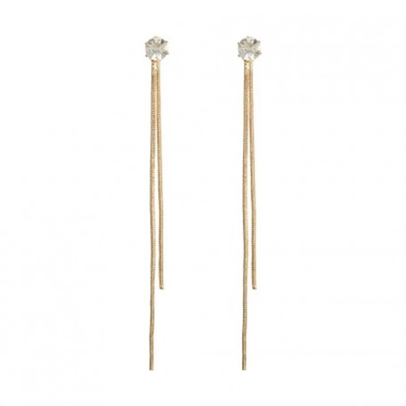 Бижутерия серьги-клипсы-каффы из медицинской стали Delysia King 3904 Gold