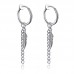 Бижутерия серьги-клипсы-каффы из медицинской стали Feather EH029-02 Silver Бижутерия серьги-клипсы-каффы из медицинской стали Feather EH029-02 Silver
