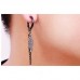 Бижутерия серьги-клипсы-каффы из медицинской стали Feather EH029-04 Black