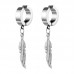 Бижутерия серьги-клипсы-каффы из медицинской стали Feather EH118-03 Silver Бижутерия серьги-клипсы-каффы из медицинской стали Feather EH118-03 Silver