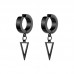 Бижутерия серьги-клипсы-каффы из медицинской стали Triangle EH071-02 Black Бижутерия серьги-клипсы-каффы из медицинской стали Triangle EH071-02 Black