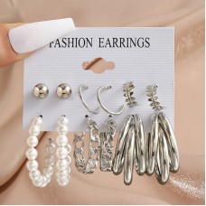 Набор бижутерия серьги из медицинской стали TRENDY Earrings 534330225