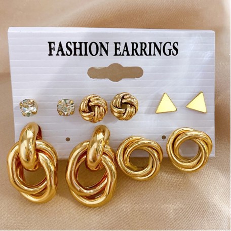 Набор бижутерия серьги из медицинской стали TRENDY Earrings 54045