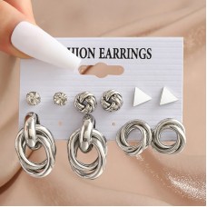 Набор бижутерия серьги из медицинской стали TRENDY Earrings 5404525