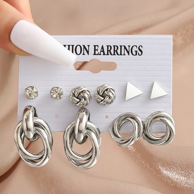Набор бижутерия серьги из медицинской стали TRENDY Earrings 5404525
