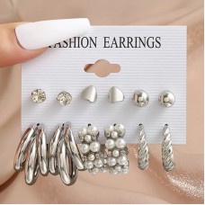 Набор бижутерия серьги из медицинской стали TRENDY Earrings 5404725