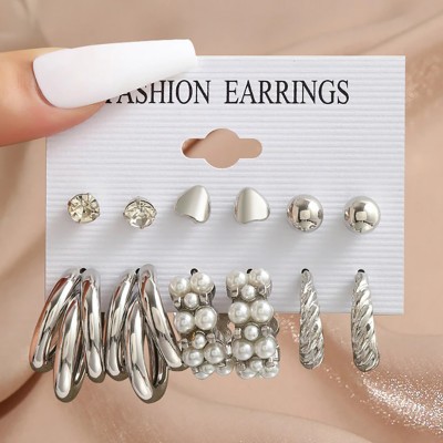 Набор бижутерия серьги из медицинской стали TRENDY Earrings 5404725